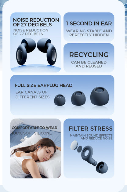 Quiet Ear Plugs for Sleeping Noise Reduction